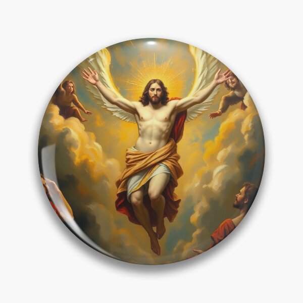 Item preview, Jesus raising in to heaven. designed and sold by oldMastersofart.