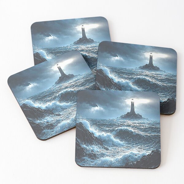 Item preview, Dark ocean cinematic Moody painting designed and sold by harshartsz.