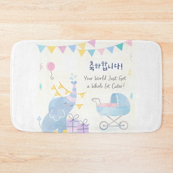 Item preview, Congratulations On Baby Korean Cute Greeting  designed and sold by HowToCanadian.