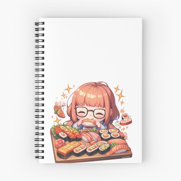 Item preview, Futaba Sakura Persona 5 Chibi Sushi Nerd Mode designed and sold by Spraykart.
