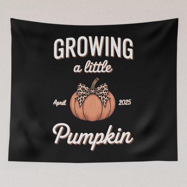 Item preview, Growing A Little Pumpkin Pregnancy Announcement Halloween designed and sold by HellD3vil-Art.