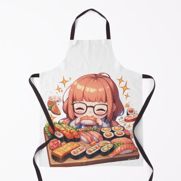 Item preview, Futaba Sakura Persona 5 Chibi Sushi Nerd Mode designed and sold by Spraykart.