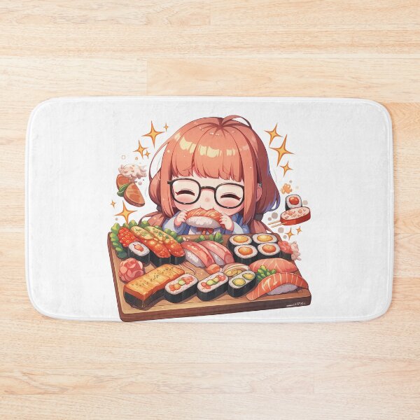 Item preview, Futaba Sakura Persona 5 Chibi Sushi Nerd Mode designed and sold by Spraykart.