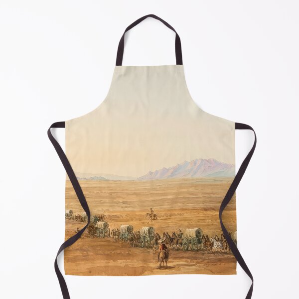 Item preview, Great Salt Lake Desert Wagon Train Western Landscape designed and sold by TheSoulOfArt.