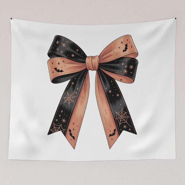 Item preview, Halloween Coquette Spooky Season Fall Trendy Halloween Bow designed and sold by HellD3vil-Art.