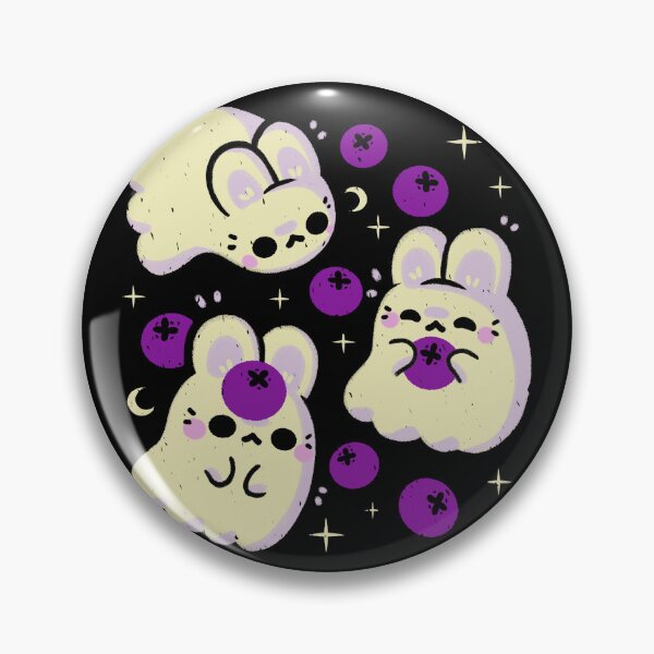 Item preview, Cute Bunny Ghosts and Blueberries designed and sold by xMorfina.