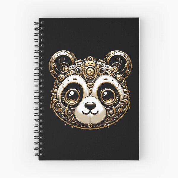 Item preview, Mechanical Panda Steampunk Futuristic Kawaii designed and sold by FlavaVerda.