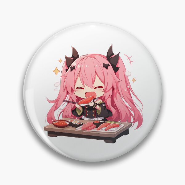 Item preview, Krul Tepes Seraph Of The End Chibi Kawaii Sushi Queen designed and sold by Spraykart.