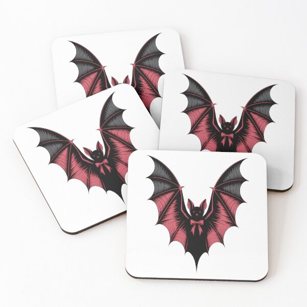 Item preview, Halloween Coquette Spooky Season Fall Trendy Halloween Gothic Bat Red designed and sold by HellD3vil-Art.
