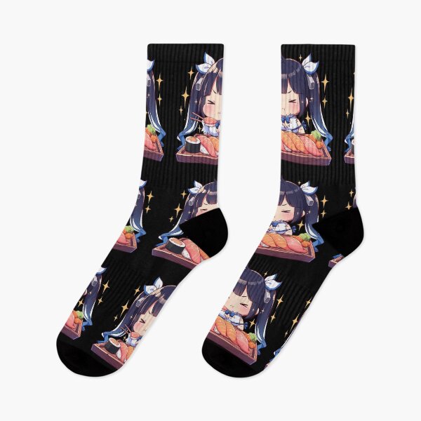 Item preview, Hestia Pick Up Girls Dungeon Chibi Sushi Snack Time designed and sold by Spraykart.