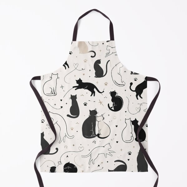 Item preview, Seamless Cat Pattern | Minimal Mixed Cat Design | Cute Pet Lover Print for Fabric, Apparel & Home Decor designed and sold by OpenDreamArts.