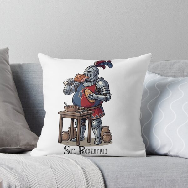Item preview, Sr. Round - The Hungry Knight Medieval Banquet Pun designed and sold by Beto Santos.