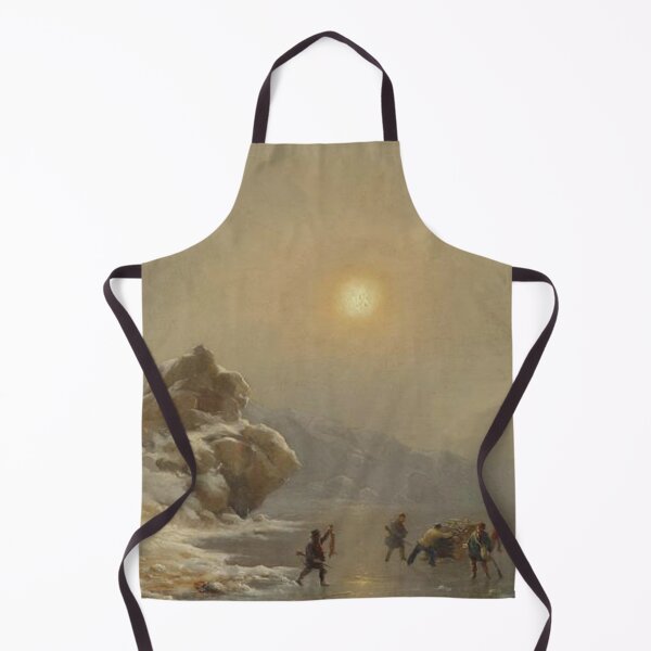 Item preview, A Winter Landscape with Hunters on the Ice designed and sold by SharonTheFirst.