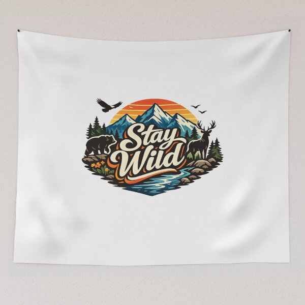 Item preview, Stay Wild Nature Logo designed and sold by CrumbyCrab62.