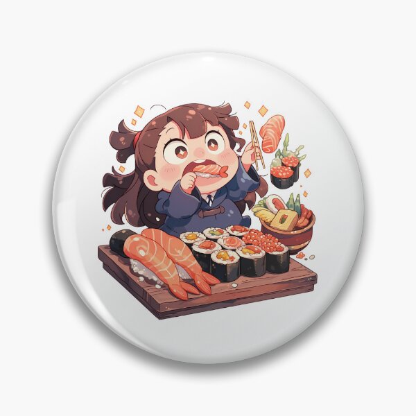 Item preview, Atsuko Kagari Little Witch Academia Chibi Sushi Chaos designed and sold by Spraykart.