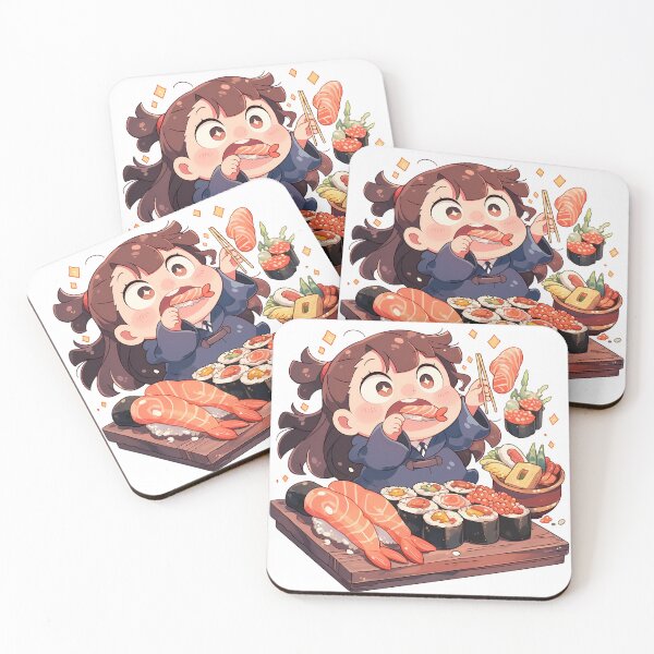 Item preview, Atsuko Kagari Little Witch Academia Chibi Sushi Chaos designed and sold by Spraykart.