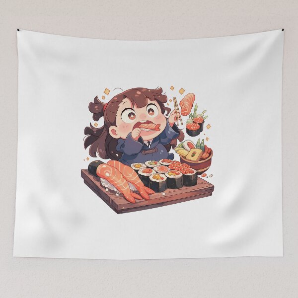 Item preview, Atsuko Kagari Little Witch Academia Chibi Sushi Chaos designed and sold by Spraykart.