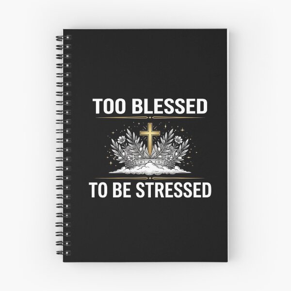 Item preview, Too Blessed To Be Stressed Crown Christian T-Shirt designed and sold by SayIt-Wear.