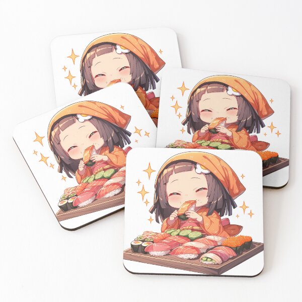 Item preview, Nadeko Sengoku Bakemonogatari Sushi Orange Hood Chibi designed and sold by Spraykart.