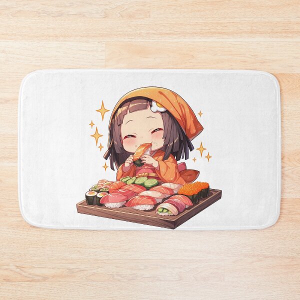 Item preview, Nadeko Sengoku Bakemonogatari Sushi Orange Hood Chibi designed and sold by Spraykart.