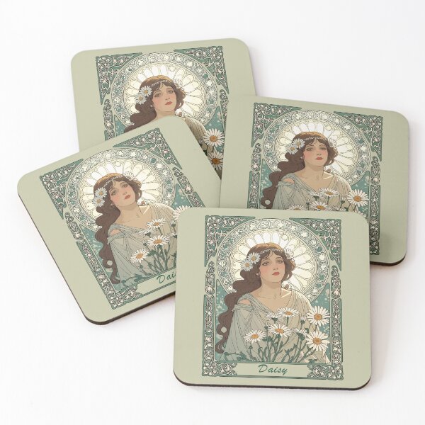 Item preview, Classic Art Nouveau Daisy designed and sold by taiche.