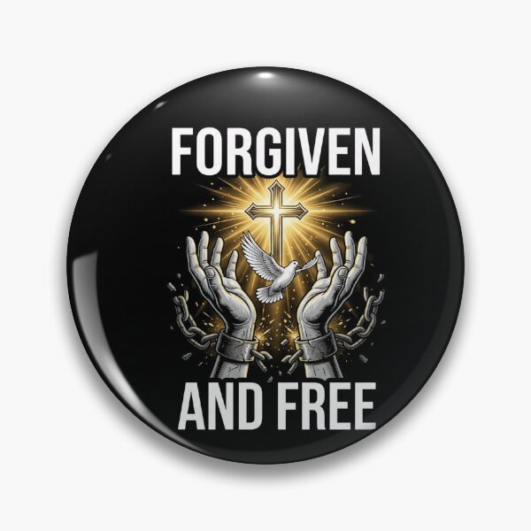Item preview, Forgiven And Free Broken Chains Christian T-Shirt designed and sold by SayIt-Wear.