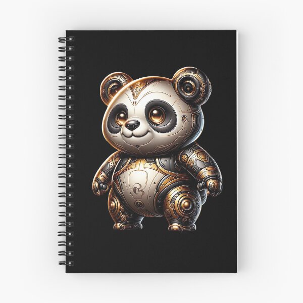 Item preview, Mechanical Panda Steampunk Futuristic Kawaii designed and sold by FlavaVerda.