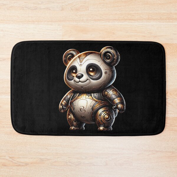 Item preview, Mechanical Panda Steampunk Futuristic Kawaii designed and sold by FlavaVerda.