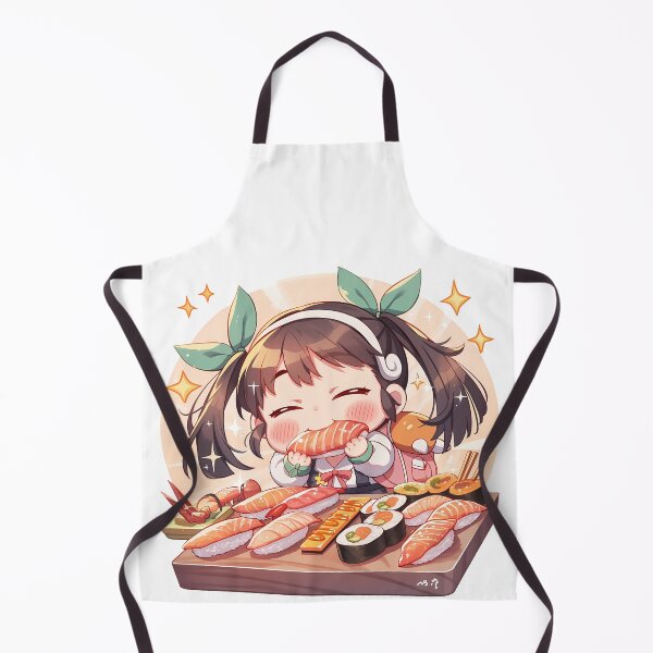 Item preview, Mayoi Hachikuji Bakemonogatari Sushi Happy Bite Chibi designed and sold by Spraykart.