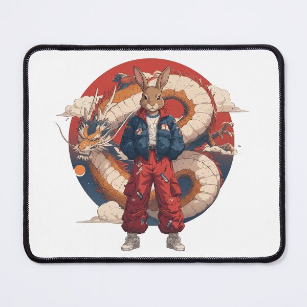 Item preview, Dragon Rider: Urban Streetwear Bunny designed and sold by gx2028.