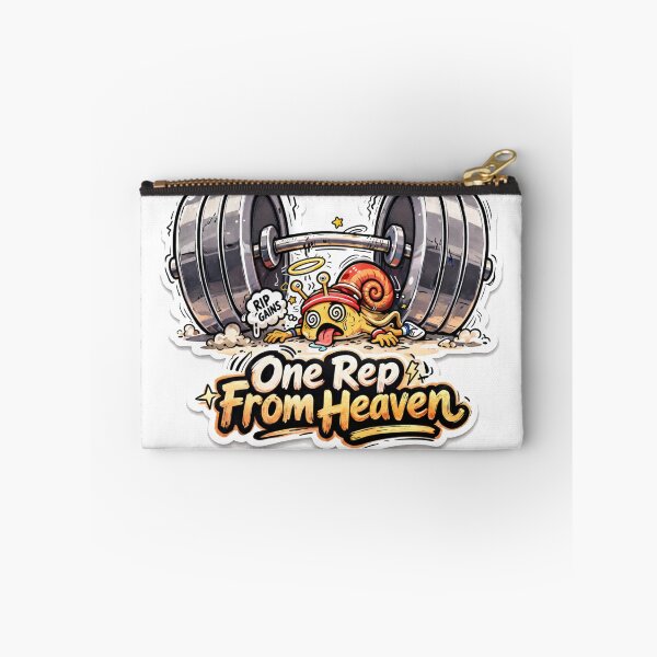 Item preview, Snail Gym Fitness Sticker – One Rep From Heaven designed and sold by les3cerises.