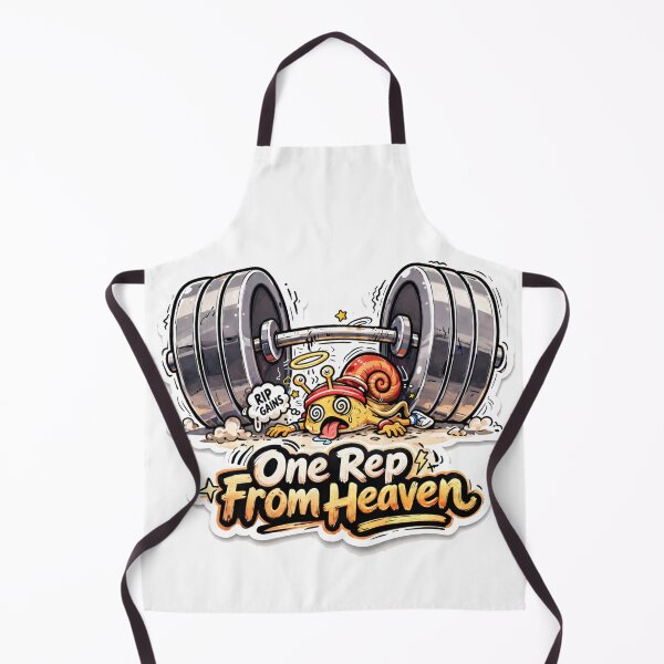 Item preview, Snail Gym Fitness Sticker – One Rep From Heaven designed and sold by les3cerises.