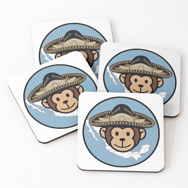 Item preview, Mexico – Sombrero – Travel Monkey – Circle Badge Design designed and sold by MyMonkeyMerch.