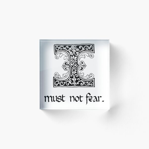 Item preview, I Must Not Fear designed and sold by WelshPixie.