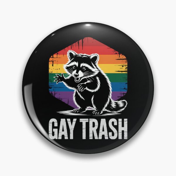 Item preview, Gay Trash Raccoon LGBT Rainbow Gay Pride Month designed and sold by VENOM0RIOT.