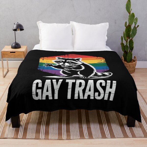 Item preview, Gay Trash Raccoon LGBT Rainbow Gay Pride Month designed and sold by VENOM0RIOT.