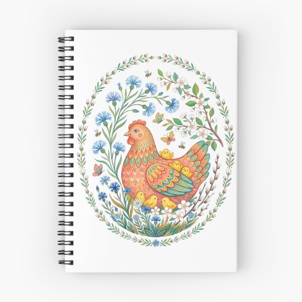 Item preview, Cute Chickens Spring Floral Vintage Easter designed and sold by SecretDicer.