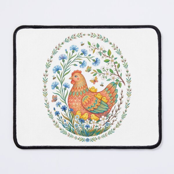 Item preview, Cute Chickens Spring Floral Vintage Easter designed and sold by SecretDicer.