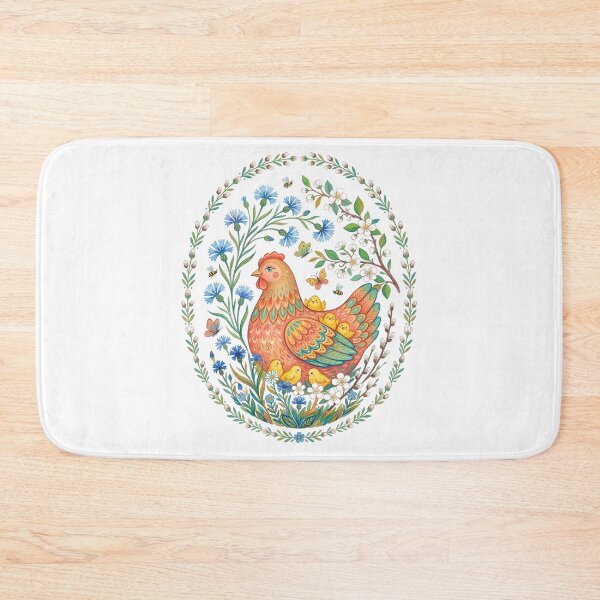 Item preview, Cute Chickens Spring Floral Vintage Easter designed and sold by SecretDicer.