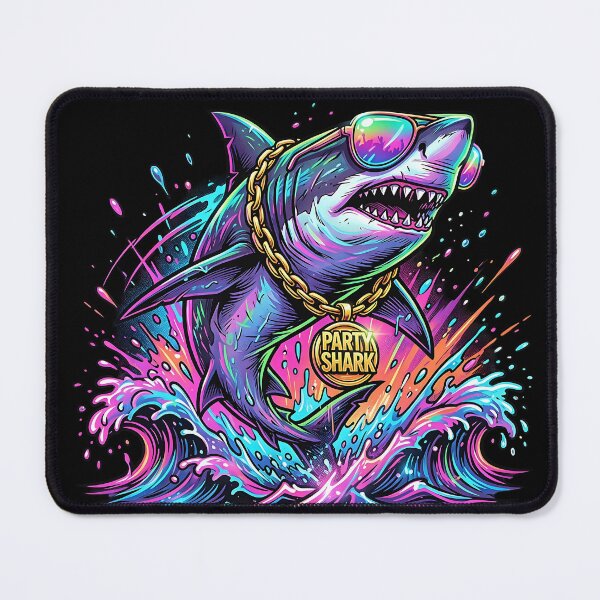 Item preview, Party Shark Madness – Neon Ocean Rave 1 designed and sold by RH Design Lab.
