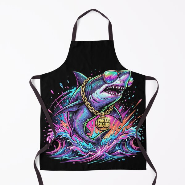 Item preview, Party Shark Madness – Neon Ocean Rave 1 designed and sold by RH Design Lab.