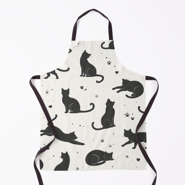 Item preview, Minimal Cat Seamless Pattern | Modern Black Cat Silhouette Design | Neutral Aesthetic Repeat Print for Fabric, Wallpaper & Home Decor designed and sold by OpenDreamArts.
