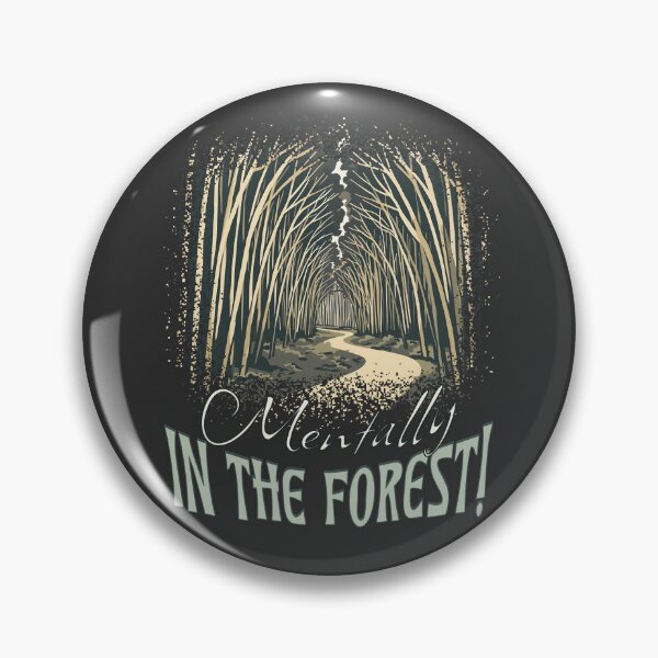 Item preview, Mentally in the Forest – Dark Aesthetic Nature Path Illustration designed and sold by TestudoDesign.