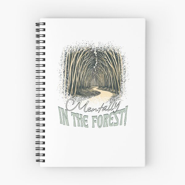 Item preview, Mentally in the Forest – Dark Aesthetic Nature Path Illustration designed and sold by TestudoDesign.