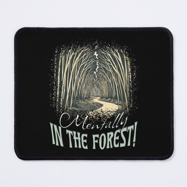 Item preview, Mentally in the Forest – Dark Aesthetic Nature Path Illustration designed and sold by TestudoDesign.