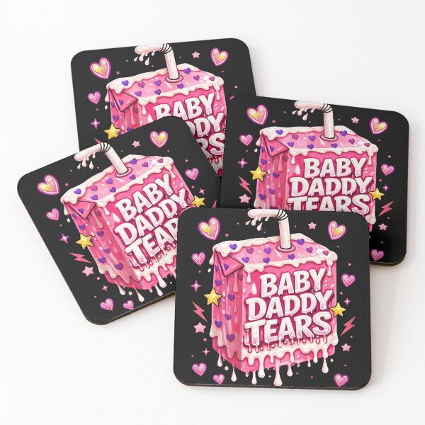 Item preview, Funny Baby Daddy Tears Pink Juice Box Humor Sarcastic Quote Design designed and sold by Patchina.