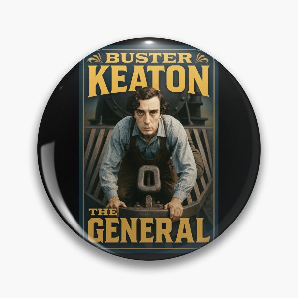 Item preview, The General Buster Keaton Vintage Film Poster designed and sold by Retr0Tshirts.