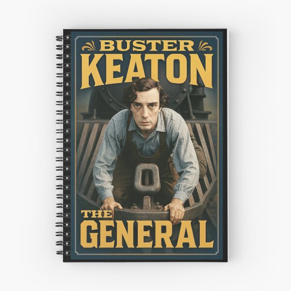 Item preview, The General Buster Keaton Vintage Film Poster designed and sold by Retr0Tshirts.