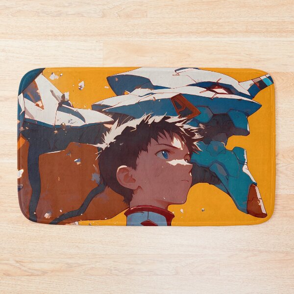 Item preview, Shinji Ikari Neon Genesis Evangelion Orange Cinematic Mecha Moment designed and sold by Spraykart.