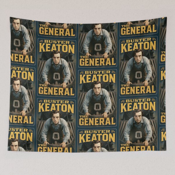 Item preview, The General Buster Keaton Vintage Film Poster designed and sold by Retr0Tshirts.
